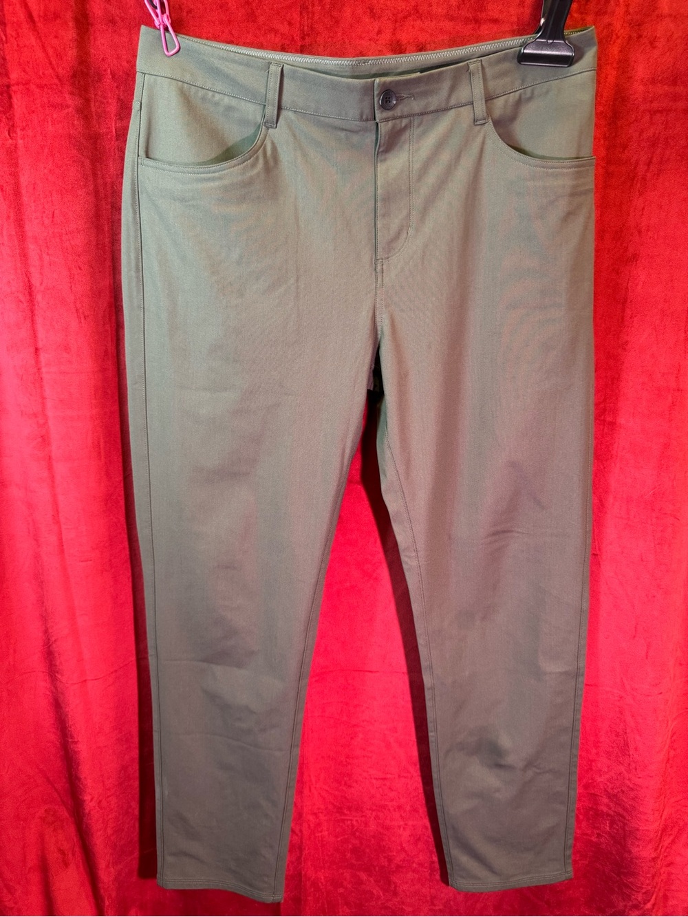 Vuori Olive Green Stretch Chinos